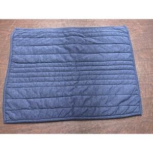 UGG Quilted Knit Pillow Cover Blue Heather Zip Closure –‎ 23.5” x 18.5”